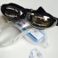 Fashion Black Letter Pattern Decorated Simple Plano Swimming Goggles