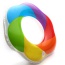 Fashion Multi-color Color Matching Decorated Irregular Shape Swim Ring