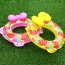 Fashion Pink Fruit Pattern Decorated Bowknot Shape Simple Swim Ring