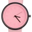 Fashion Pink Color Matching Decorated Round Dail Design Watch