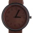 Fashion Brown Color Matching Decorated Round Dail Design Watch