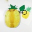 Fashion Light Yellow Circular Ring&leaf Pendant Decorated Pineapple Shape Simple Wallet