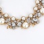 Fashion Milk White Pearls&diamond Decorated Double Layer Necklace