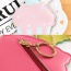Fashion Pink Cake Shape Decorated Color Matching Simple Wallet