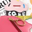 Fashion Black Cake Shape Decorated Color Matching Simple Wallet