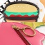 Fashion Multi-color Hamburger Shape Decorated Color Matching Simple Wallet