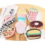 Fashion Multi-color Hamburger Shape Decorated Color Matching Simple Wallet