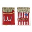 Fashion White+red Popcorn Pattern Decorated Square Shape Simple Handbag