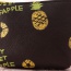 Fashion Brown Pineapple Pattern Decorated Square Shape Simple Wallet