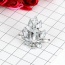 Fashion Silver Color Geometric Shape Design Pure Color Ring