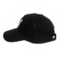 Fashion Black Embroidery Tiger Pattern Decorated Pure Color Baseball Cap