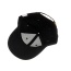 Fashion Black Embroidery Bee Pattern Decorated Pure Color Baseball Cap