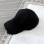 Fashion Black Pure Color Decorated Simple Baseball Cap