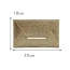 Fashion Copper Pure Color Decorated Envelop Shape Simple Handbag