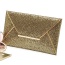 Fashion Gold Color Pure Color Decorated Envelop Shape Simple Handbag