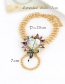 Fashion Multi-color Heart Shape Diamond Decorated Simple Bracelet