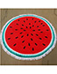 Cute Red Watermelon Pattern Decorated Simple Round Scarf