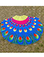 Cute Multi-color Peacock Feather Pattern Decorated Simple Scarf