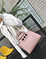 Fashion Gray Three Round Shape Decorated Simple Pure Color Bag