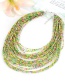 Fashion Green Beads Decorated Color Matching Multi-layer Necklace