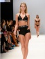 Sexy Black Letter Pattern Decorated Off-the-shoulder Design Bikini