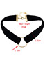 Elegant Silver Color Circular Rings Decorated Color Matching Width Choker