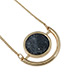 Fashion Gray Round Shape Gemstone Decorated Color Matching Necklace