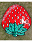 Fashion Multi Color Strawberry Pattern Decorated Simple Cappa