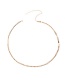 Fashion Gold Color Metal Round Shape Decorated Simple Pure Color Waist Chain