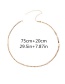 Fashion Gold Color Metal Round Shape Decorated Simple Pure Color Waist Chain