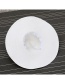 Fashion White Flower Shape Patch Decorated Simple Sunbonnet