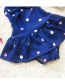 Lovely Sapphire Blue Heart Shape Pattern Decorated Simple Child Swimwear (with Hair Band)