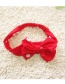 Lovely Red Heart Shape Pattern Decorated Simple Child Swimwear (with Hair Band)