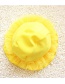 Lovely Yellow Pure Color Decorated Simple Child Swimwear (with Hat)