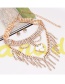Fashion Gold Color Tassel Pendant Decorated Double Layer Simple Jewelry Sets