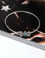 Fashion Silver Color Butterfly Decorated Color Matching Simple Bracelet