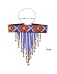 Fashion Multi-color Long Tassel Pendant Decorated Color Matching Necklace