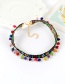 Fashion Black Embroidery Balls Decorated Color Matching Choker