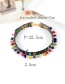 Fashion Black Embroidery Balls Decorated Color Matching Choker