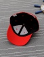 Trendy Red Embroidery Butterfly Decorated Pure Color Baseball Cap