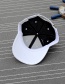 Trendy White Embroidery Butterfly Decorated Pure Color Baseball Cap