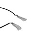 Trendy Silver Color Tassel Pendant Decorated Multi-layer Color Matching Necklace