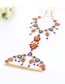 Fashion Multi-color Water Drop Shape Diamond Decorated Color Matching Body Chian