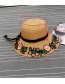 Fashion Red Embroidery Flower Decorated Bowknot Design Simple Hat