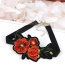 Fashion Mutli-color Embroidery Flower Decorted Color Matching Simple Choker