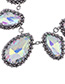 Trendy Silver Color Diamond Decorated Pure Color Simple Design Necklace