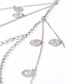 Fashion Silver Color Metal Round Coin Decorated Simple Pure Color Anklet