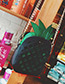 Fashion Yellow Pineapple Decorated Hollow Out Pure Color Shoulder Bag