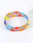 Retro Multi-color Triangle Shape Decorated Simple Color-matching Bead Choker