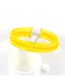 Trendy Yellow Beads Decorated Simple Design Pure Color Choker